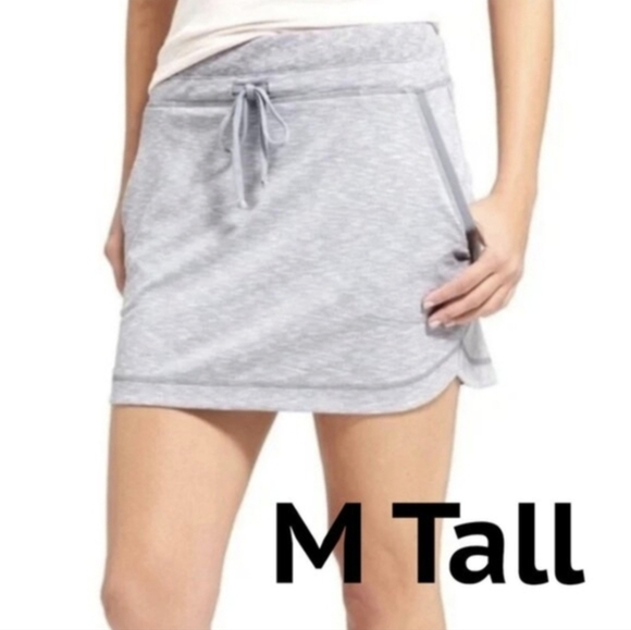 Athleta Dresses & Skirts - Athleta Techie Terry Athletic Skirt Size (M Tall) Heathered Gray EUC